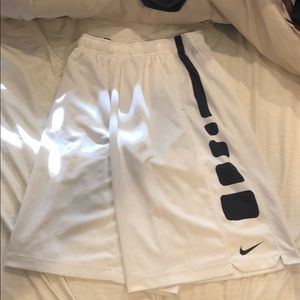 Boys white/black XL Nike shorts
